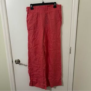 Guess | Coral Wide-Leg Linen Pants | Size Small NWT